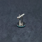 15mm round inlay multi-stone Kingman Turquoise stainless steel cuff-link pairs 2 styles