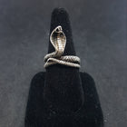 The Cobra sterling silver ring size 13 - Vintage