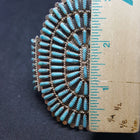 WHOLESALE* VINTAGE Navajo Lavell/Eugenia ByJoe Large Wonderful Cluster with dots Turquoise sterling silver cuff bracelet