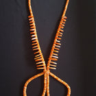 28 inches Jacla Spiny Oyster chips on a rope beaded necklace