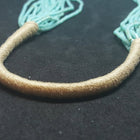 26 inches 15 strands Santo Domingo Turquoise on a rope beaded necklace