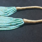 26 inches 15 strands Santo Domingo Turquoise on a rope beaded necklace