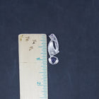 Wavy twisted Opal CZ Tanzanite triangle shape sterling silver pendant necklace