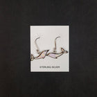 Dolphin White Opal Sterling silver dangle earrings