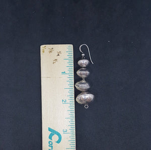 Vintage Sterling silver beads dangle earrings