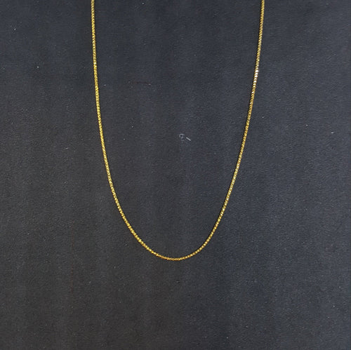 18 inches Gold plated sterling silver necklace