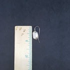 Thick Rectangle White Opal Sterling silver dangle earrings