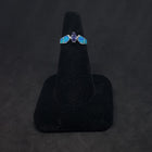 Size 6 3/4 - Blue Fire Opal marquise-cut Tanzanite sterling silver ring