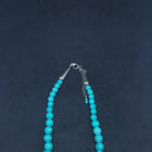 Bead Turquoise sterling silver necklace