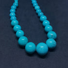 Bead Turquoise sterling silver necklace