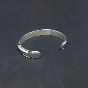 Navajo New Cuff Simple native lines Sterling silver Stamped Johnathan Nez