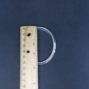 Navajo New Cuff Simple native lines Sterling silver Stamped Johnathan Nez