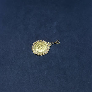1988 Panda Golden twist design pendant