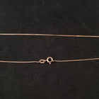 18 inches thin Rose gold over sterling silver chain necklace