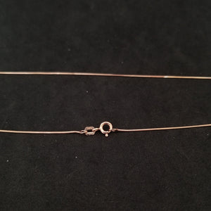 18 inches thin Rose gold over sterling silver chain necklace