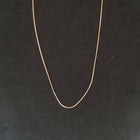18 inches thin Rose gold over sterling silver chain necklace
