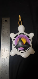 6 inch turtle wall art teepee zia