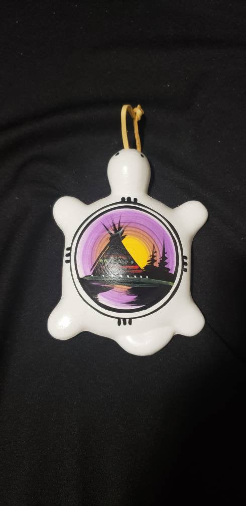 6 inch turtle wall art teepee zia