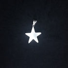 Star sterling silver pendant necklace