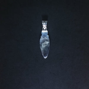 Spiny Oyster Dot and Teardrop Sterling Silver Pendant