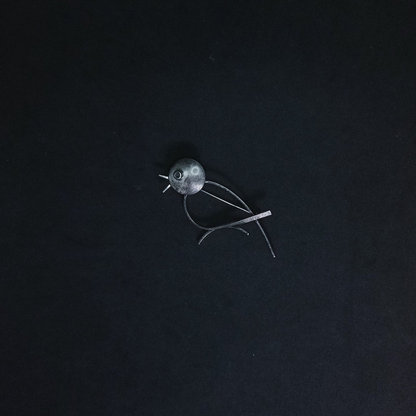Vintage bird sterling silver lapel pin