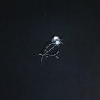 Vintage bird sterling silver lapel pin