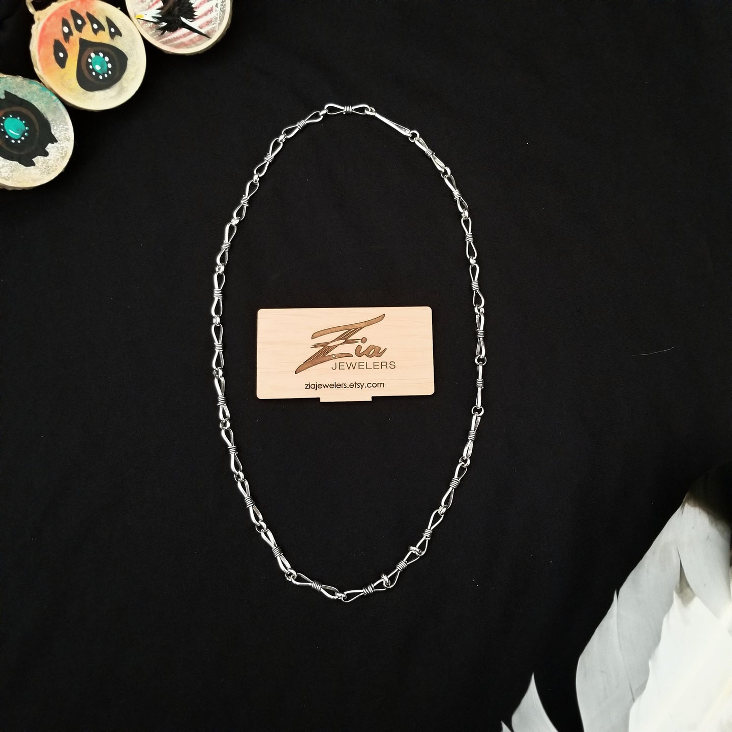 Navajo Sterling Silver Twist Chain