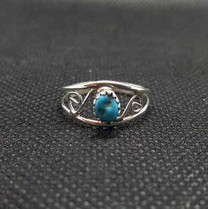 Handmade Silver ring Kingman Turquoise Sterling Silver