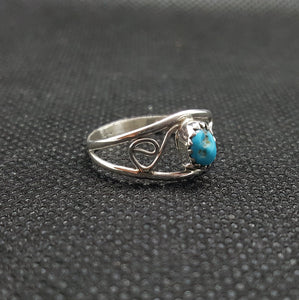 Handmade Silver ring Kingman Turquoise Sterling Silver