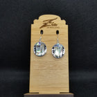 Silver Black Onyx Abalone Shell Earrings Sterling Silver