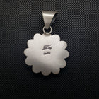 Silver  Kingman Turquoise Spiny Oyster Pendant Necklace Sterling Silver