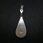 Silver Lapis Night Sky Blue and Red Opal White Mother of Pearl Kingman Turquoise Pendant Necklace Sterling Silver