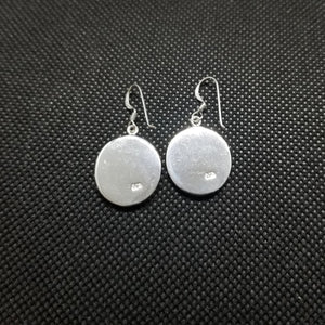 Silver Black Onyx Abalone Shell Earrings Sterling Silver