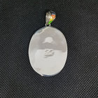 Galaxy Multi Stone Inlay Skull Pendant Necklace Sterling Silver