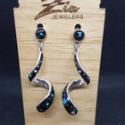 Silver Galaxy Inlay Stud Earing Sterling Silver